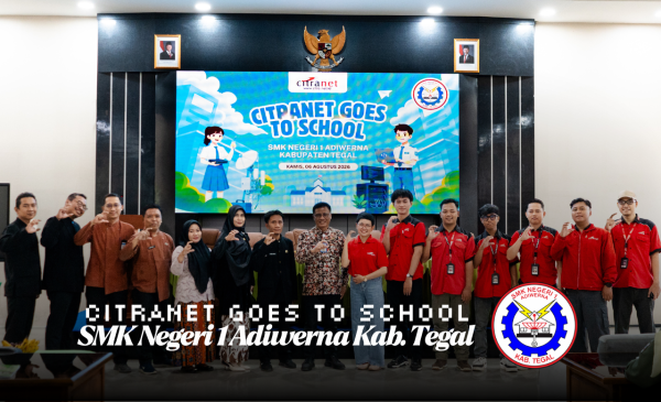 DUKUNG PENDIDIKAN VOKASI, CITRANET BERBAGI WAWASAN INDUSTRI DI SMKN 1 ADIWERNA TEGAL